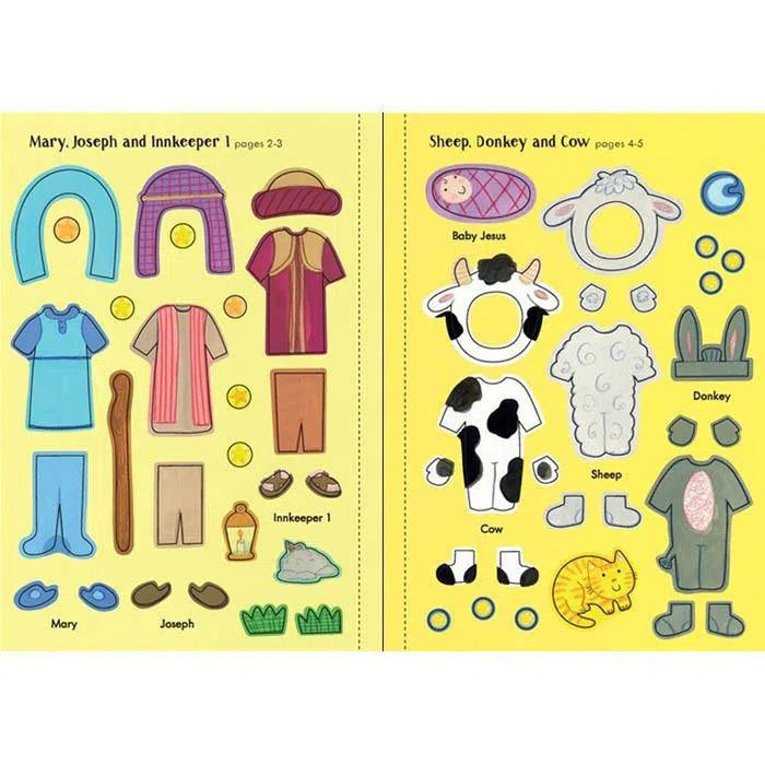 Little first stickers Nativity Play Usborne