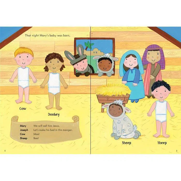 Little first stickers Nativity Play Usborne