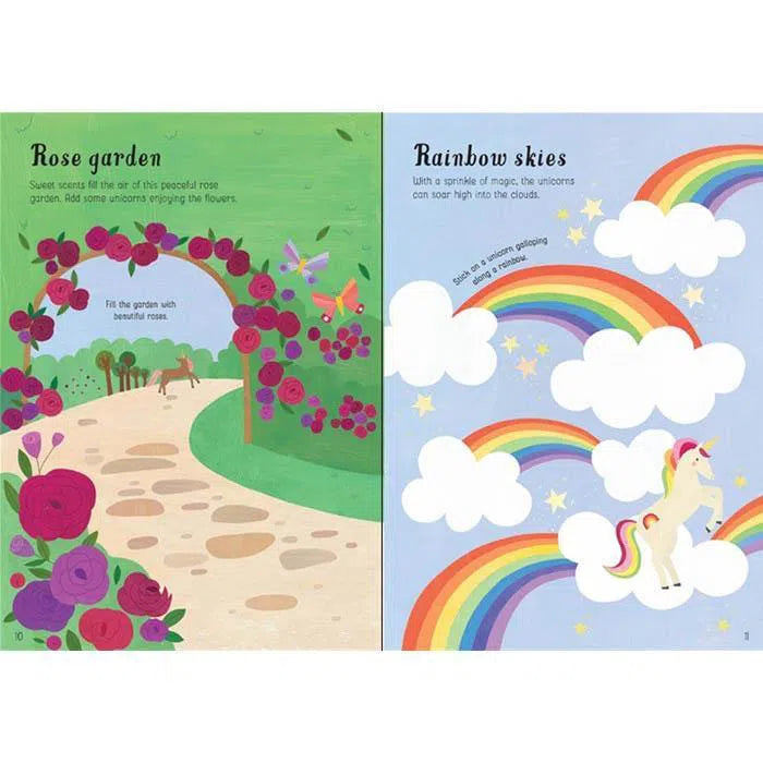 Little first stickers unicorns Usborne