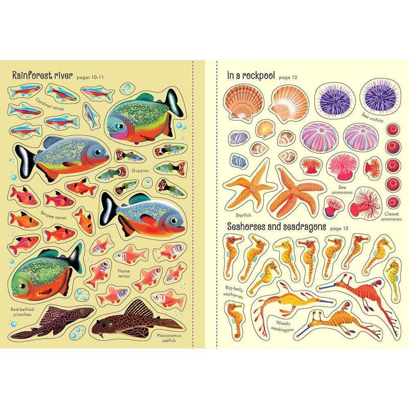 Little First Stickers Aquarium Usborne