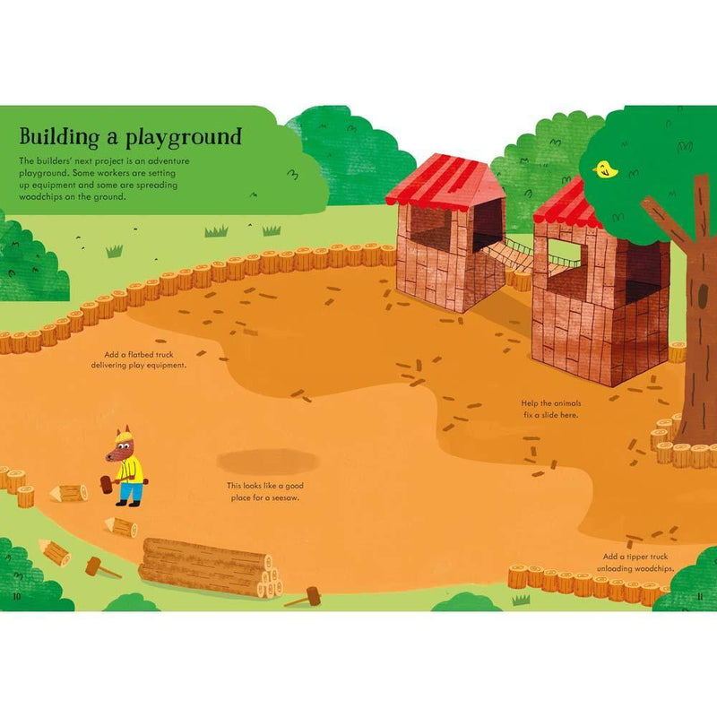 Little First Stickers Building Site Usborne