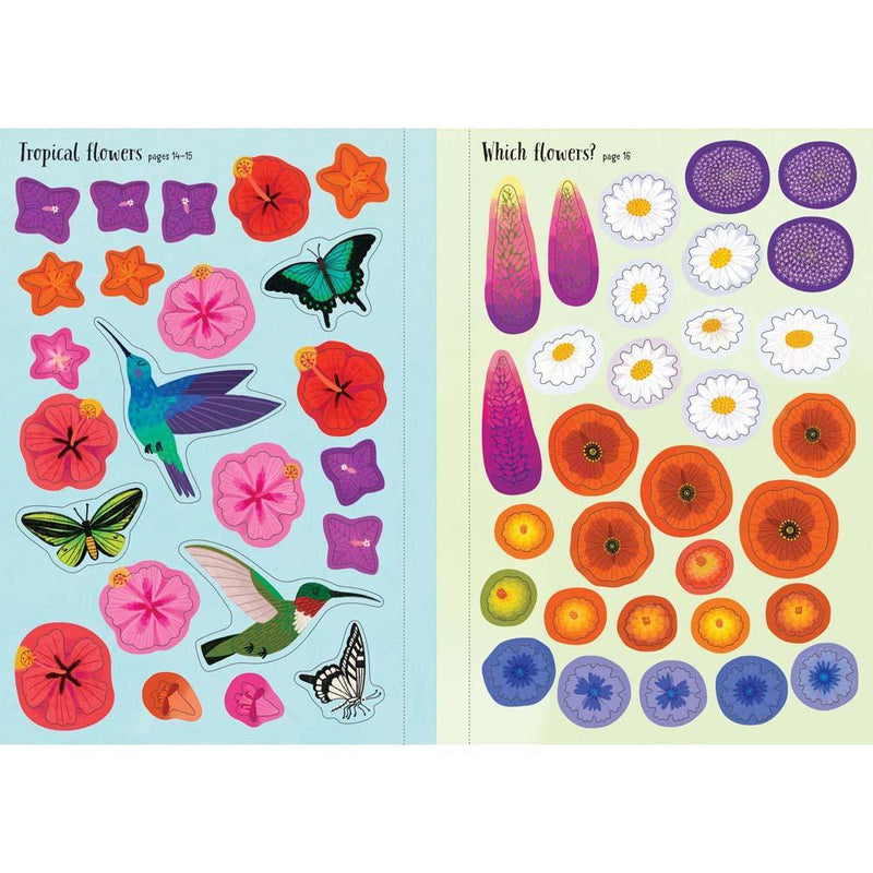 Little First Stickers Flowers Usborne