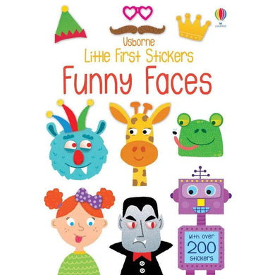 Little First Stickers Funny Faces Usborne