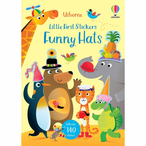 Little First Stickers Funny Hats Usborne