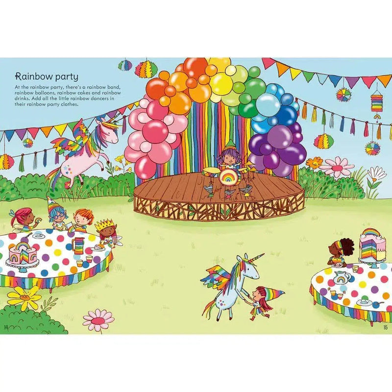 Little First Stickers Rainbows Usborne