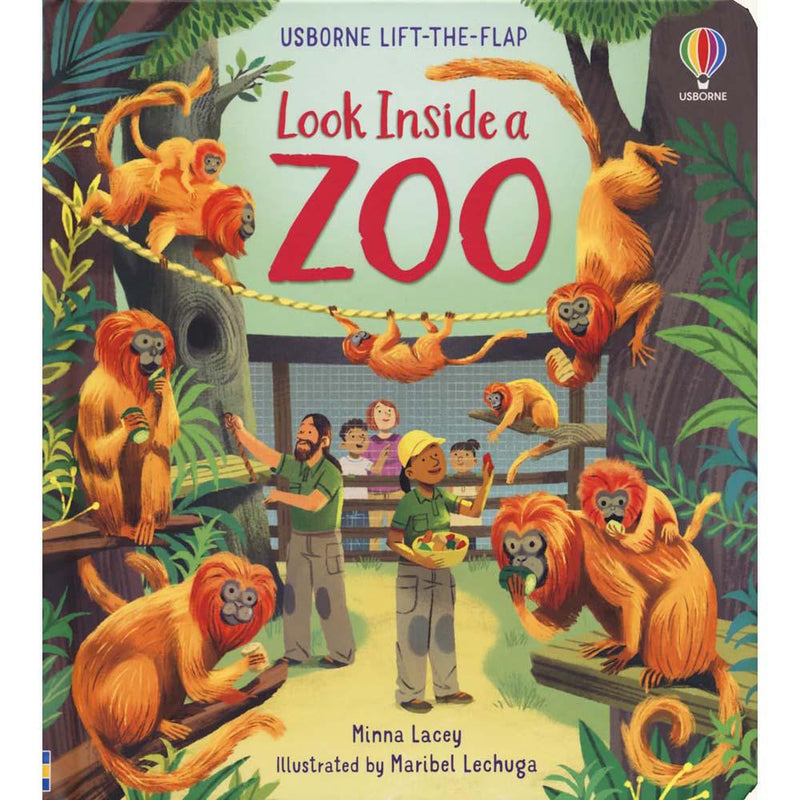 Look Inside a Zoo (Minna Lacey)-Nonfiction: 動物植物 Animal & Plant-買書書 BuyBookBook