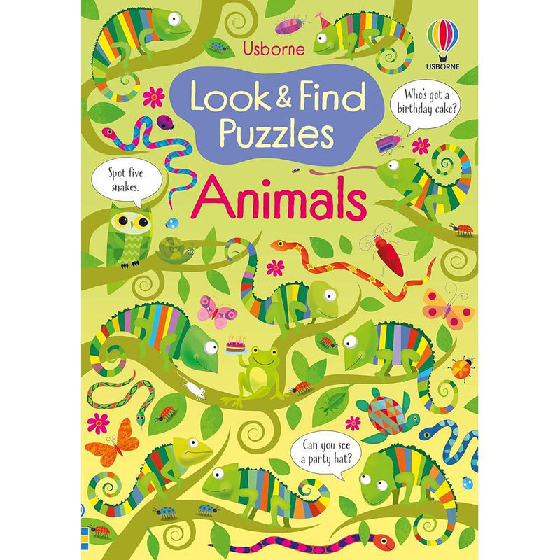 Look and Find Puzzles: Animals (Kirsteen Robson)-Activity: 益智解謎 Puzzle & Quiz-買書書 BuyBookBook