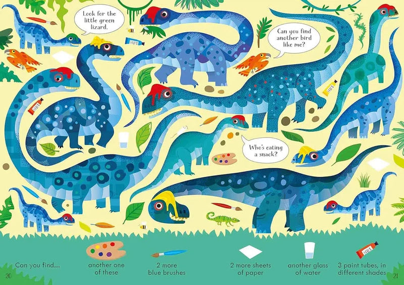 Look and Find Puzzles: Dinosaurs (Kirsteen Robson)-Activity: 益智解謎 Puzzle & Quiz-買書書 BuyBookBook