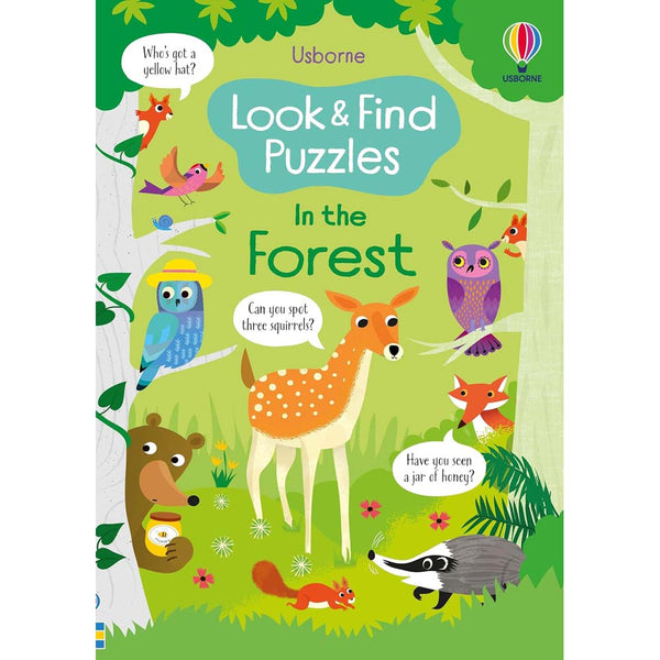 Look and Find Puzzles: In the Forest (Kirsteen Robson)-Activity: 益智解謎 Puzzle & Quiz-買書書 BuyBookBook