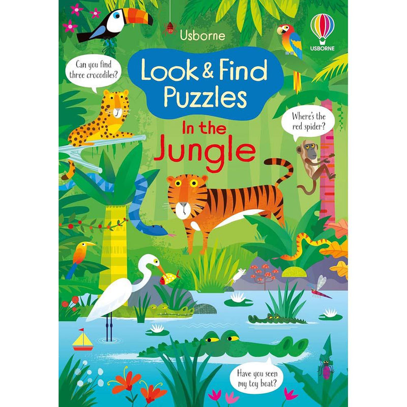 Look and Find Puzzles: In the Jungle (Kirsteen Robson)-Activity: 益智解謎 Puzzle & Quiz-買書書 BuyBookBook