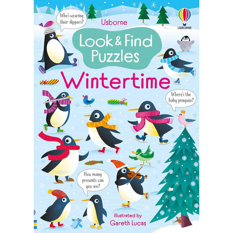 Look and Find Puzzles Wintertime (Kirsteen Robson)-Activity: 益智解謎 Puzzle & Quiz-買書書 BuyBookBook