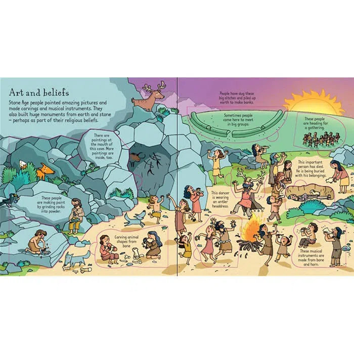 Look inside the Stone Age Usborne