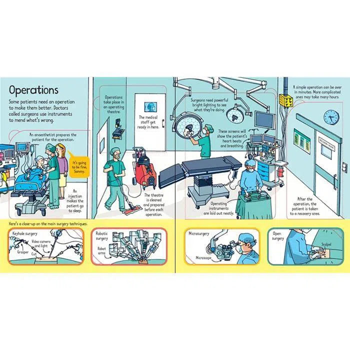 Look inside a hospital Usborne