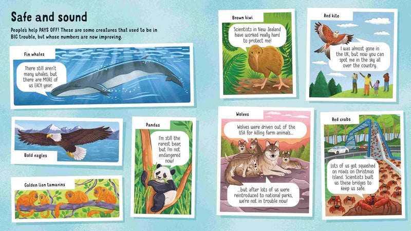 Look inside Animals in Danger Usborne