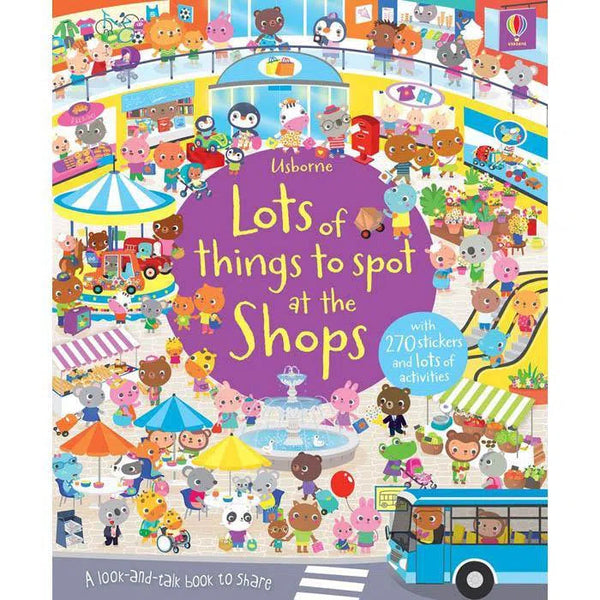 Lots of things to spot at the shops Usborne