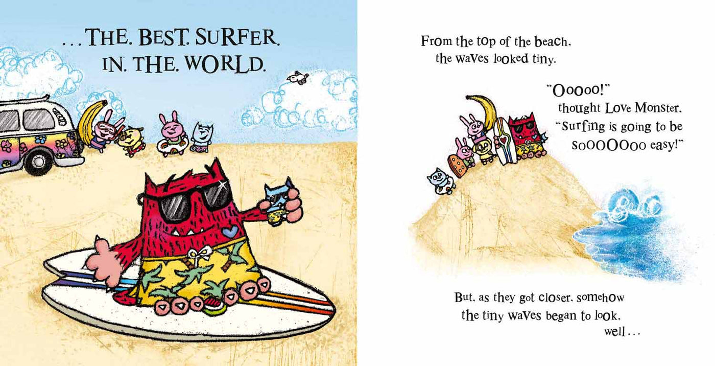 Love Monster #05 and the The Extremely Big Wave (Rachel Bright)-Fiction: 兒童繪本 Picture Books-買書書 BuyBookBook
