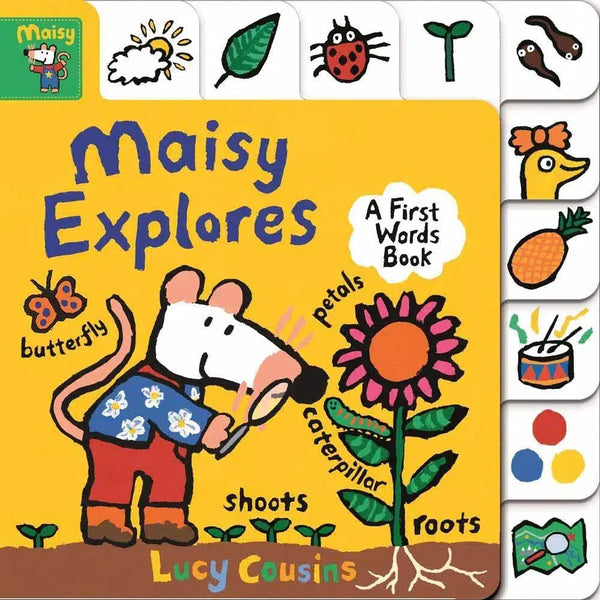 Maisy Explores (Boardbook) (Lucy Cousins) Candlewick Press