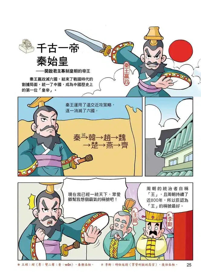 漫畫中華上下五千年（6）大秦帝國-非故事: 歷史戰爭 History & War-買書書 BuyBookBook