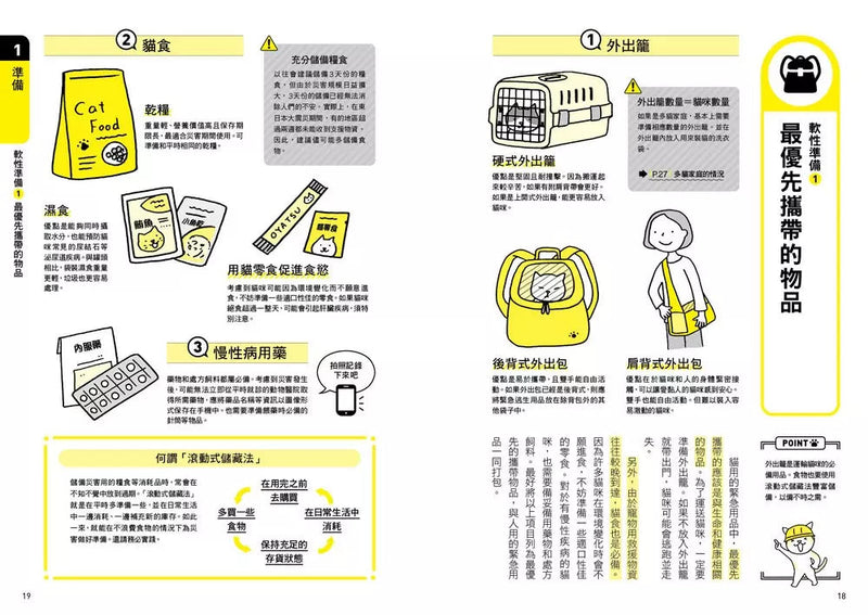 貓奴完全防災避難手冊：地震、颱風、洪水來襲時，跟你的貓咪一起活下去！-非故事: 常識通識 General Knowledge-買書書 BuyBookBook