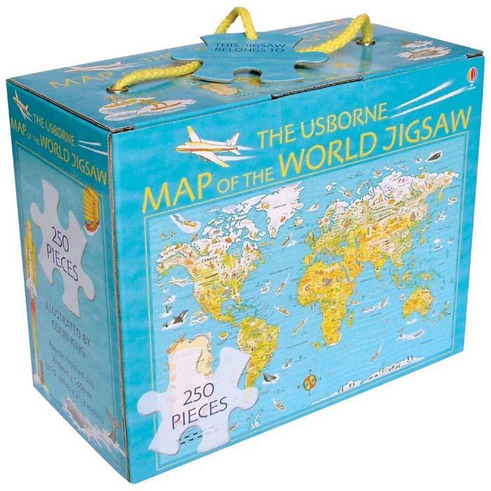 Map of the World (Usborne Jigsaw (250 pcs) Usborne