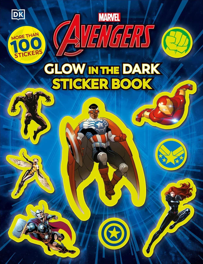 Marvel Avengers Glow in the Dark Sticker Book-Children’s interactive and activity books and kits-買書書 BuyBookBook