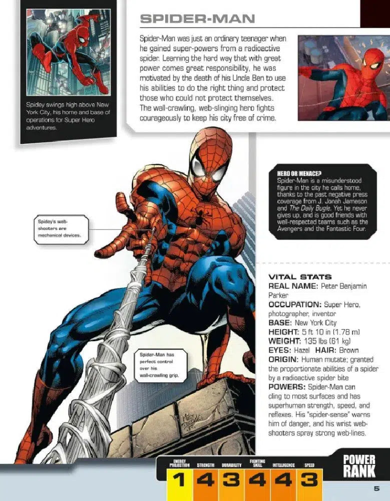 Marvel Spider-Man Character Encyclopedia New Edition-Children’s / Teenage general interest: Art/ music/ drama and film-買書書 BuyBookBook