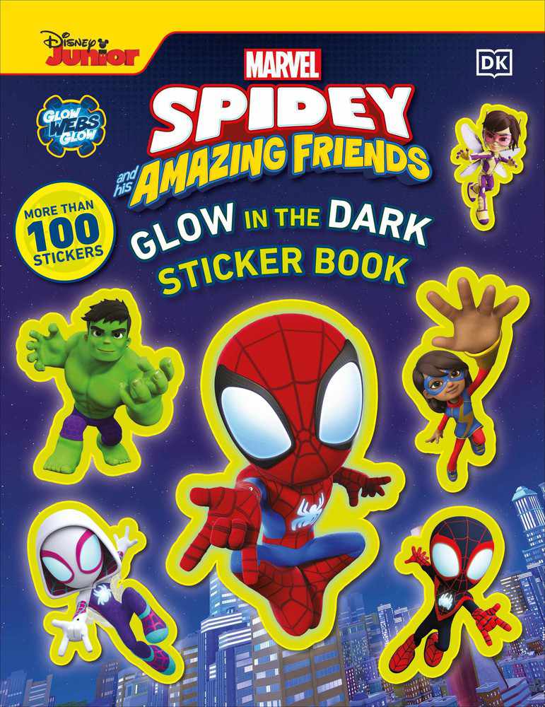 Marvel Spidey and His Amazing Friends Glow in the Dark Sticker Book-Children’s interactive and activity: papercrafts-買書書 BuyBookBook