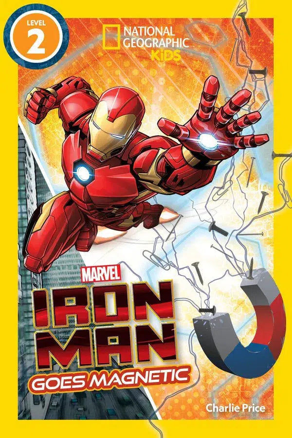 Marvel's Iron Man Goes Magnetic (National Geographic Kids Readers, Level 2)-Children’s / Teenage general interest: Machines and how things work-買書書 BuyBookBook