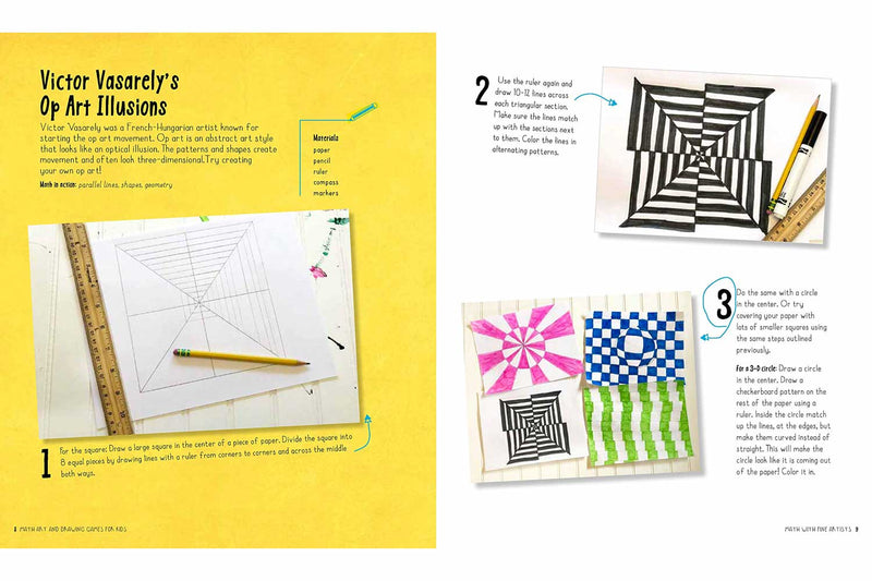 Math Art and Drawing Games for Kids: 40+ Fun Art Projects to Build Amazing Math Skills-Nonfiction: 常識通識 General Knowledge-買書書 BuyBookBook