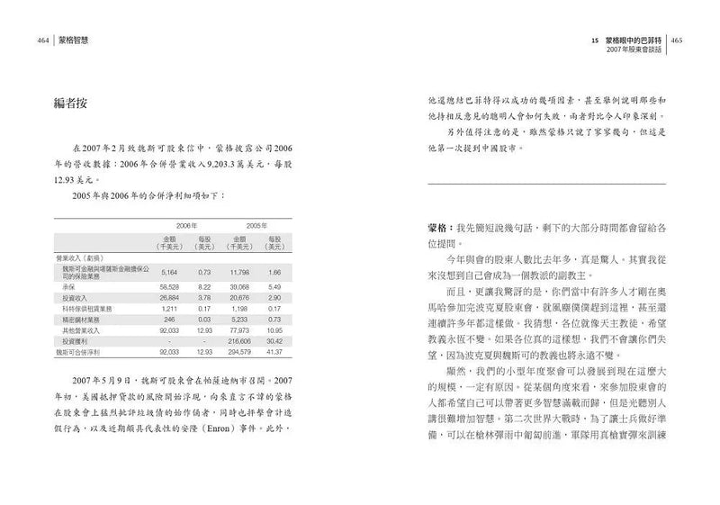 蒙格智慧 (Charles T. Munger)-非故事: 人物傳記 Biography-買書書 BuyBookBook