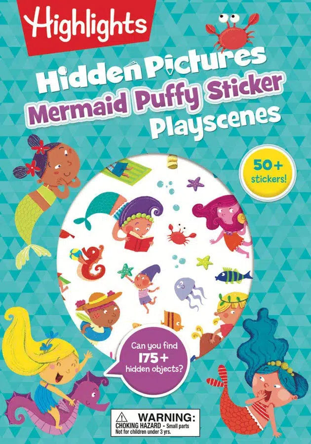 Mermaid Hidden Pictures Puffy Sticker Playscenes-Children’s interactive and activity books and kits-買書書 BuyBookBook