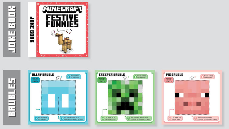 Minecraft Advent Calendar: 24-Book Collection-Children's / Teenage general interest: Computer and video games-買書書 BuyBookBook