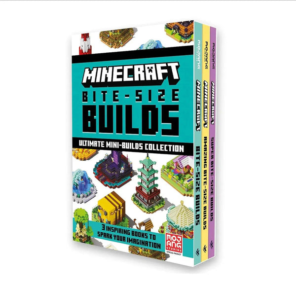 Minecraft Bite Size Builds (3 Books) (Mojang AB)-Nonfiction: 興趣遊戲 Hobby and Interest-買書書 BuyBookBook