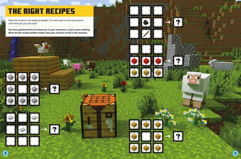 Minecraft Sticker Adventure - Mob Attacks! (Mojang AB)-Nonfiction: 興趣遊戲 Hobby and Interest-買書書 BuyBookBook