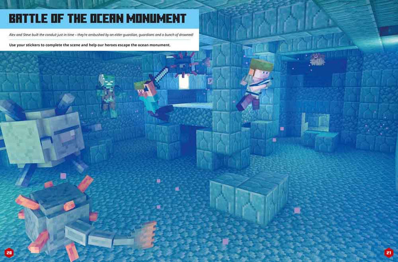 Minecraft Sticker Adventure - Treasure Hunt - 買書書 BuyBookBook