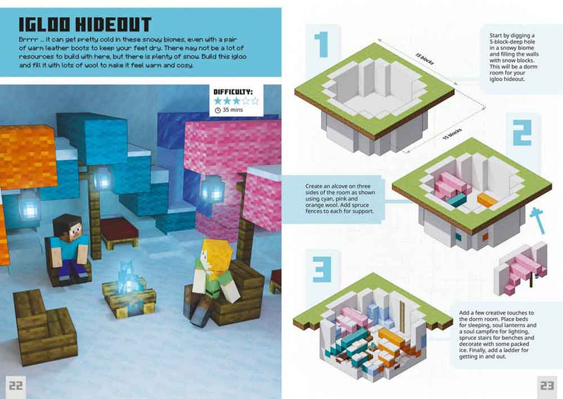 Minecraft Super Bite-Size Builds (Mojang AB)-Nonfiction: 興趣遊戲 Hobby and Interest-買書書 BuyBookBook