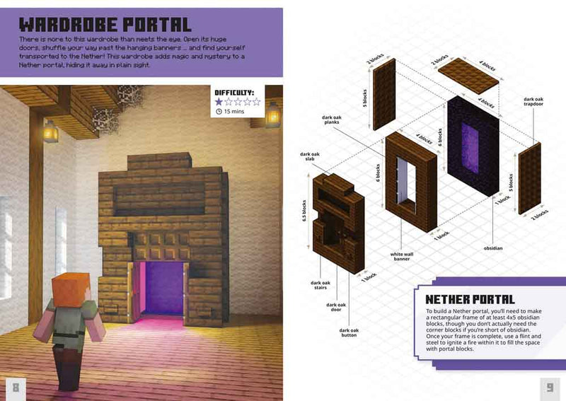 Minecraft Super Bite-Size Builds (Mojang AB)-Nonfiction: 興趣遊戲 Hobby and Interest-買書書 BuyBookBook