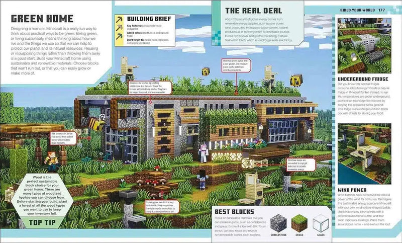 Minecraft Ideas Book, The - Create the Real World in Minecraft (DK)-Nonfiction: 興趣遊戲 Hobby and Interest-買書書 BuyBookBook