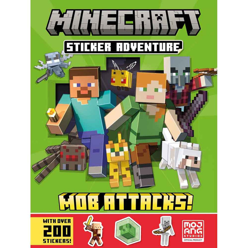 Minecraft Sticker Adventure - Mob Attacks! (Mojang AB)-Nonfiction: 興趣遊戲 Hobby and Interest-買書書 BuyBookBook