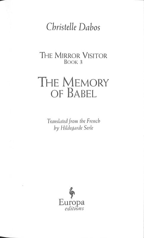 Mirror Visitor Quartet, The #03 The Memory of Babel-Fiction: 歷險科幻 Adventure & Science Fiction-買書書 BuyBookBook
