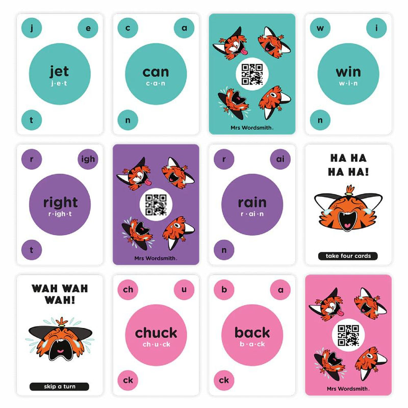 Mrs Wordsmith Phonics Blah Blah Blah Card Game (with QR code audio)-Activity: 學習補充 Learning & Supplemental-買書書 BuyBookBook