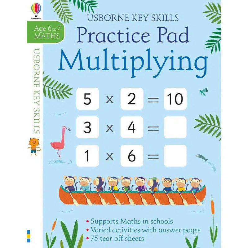 Multiplying Practice Pad 6-7 Usborne