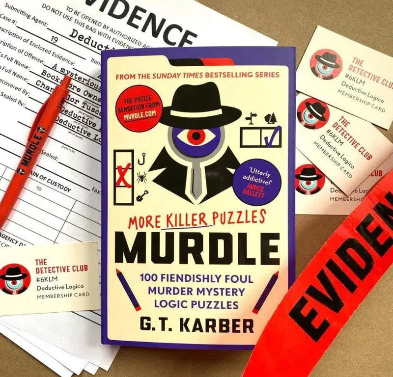 Murdle: More Killer Puzzles 100 Fiendishly Foul Murder Mystery Logic Puzzles (Murdle Puzzle Series) (G.T Karber)-Activity: 益智解謎 Puzzle & Quiz-買書書 BuyBookBook