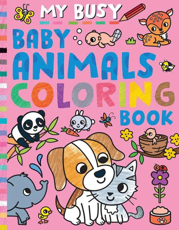 My Busy Baby Animals Coloring Book-Children’s interactive and activity books and kits-買書書 BuyBookBook