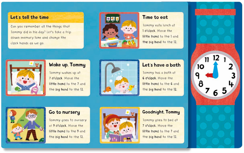 My First Clock Book: Learn to Tell the Time (Campbell Books)-Nonfiction: 學前基礎 Preschool Basics-買書書 BuyBookBook