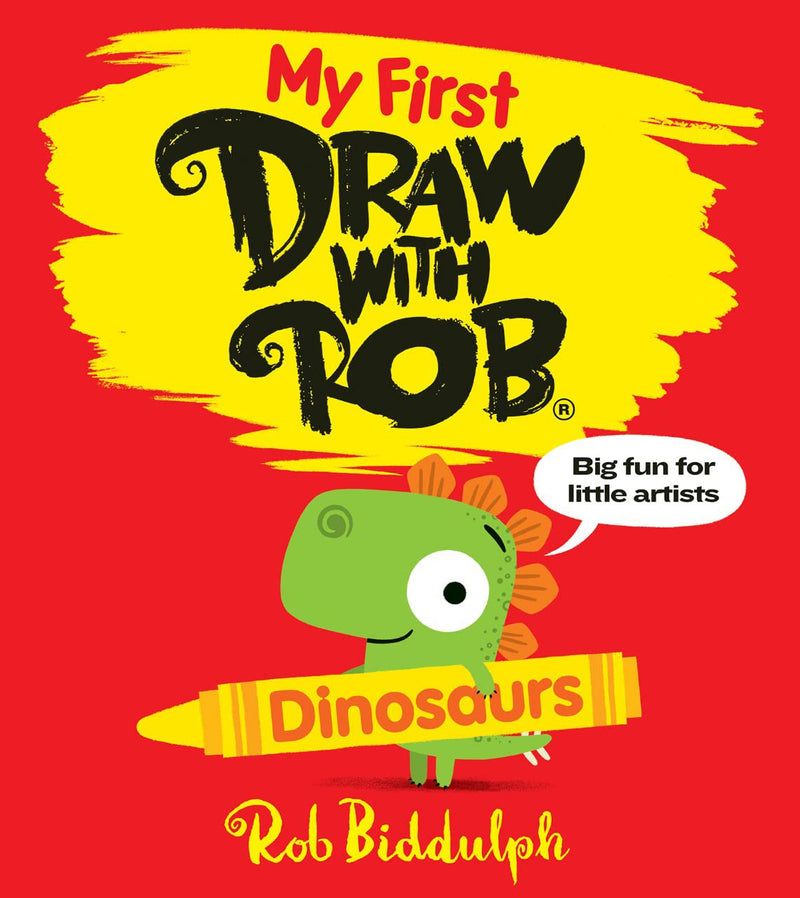 My First Draw With Rob: Dinosaurs (Rob Biddulph)-Activity: 繪畫貼紙 Drawing & Sticker-買書書 BuyBookBook