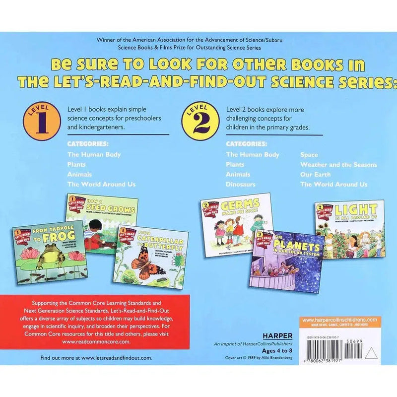 My Five Senses (Let's-Read-and-Find-Out L1) (Paperback) Harpercollins US