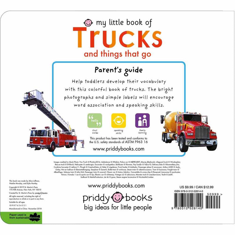 My Little Book of Trucks and Things That Go (Board Book) Priddy