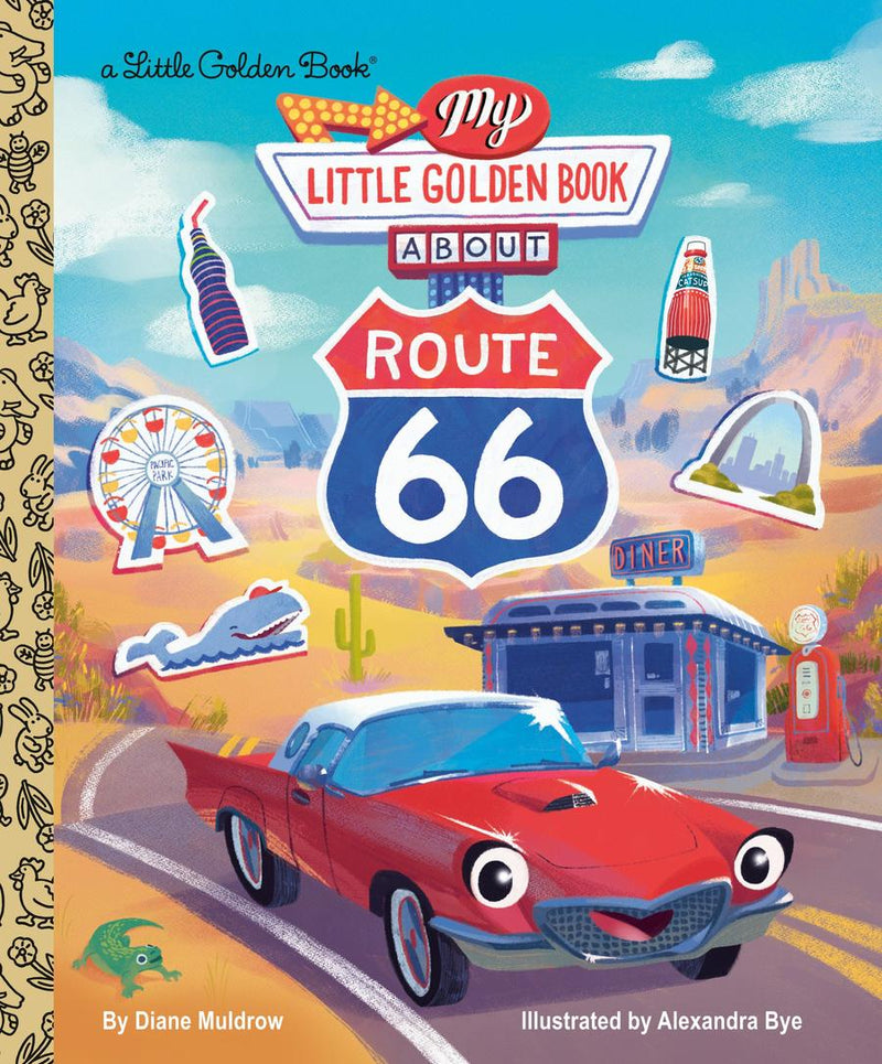 My Little Golden Book About Route 66-Children’s / Teenage general interest: Places and peoples-買書書 BuyBookBook