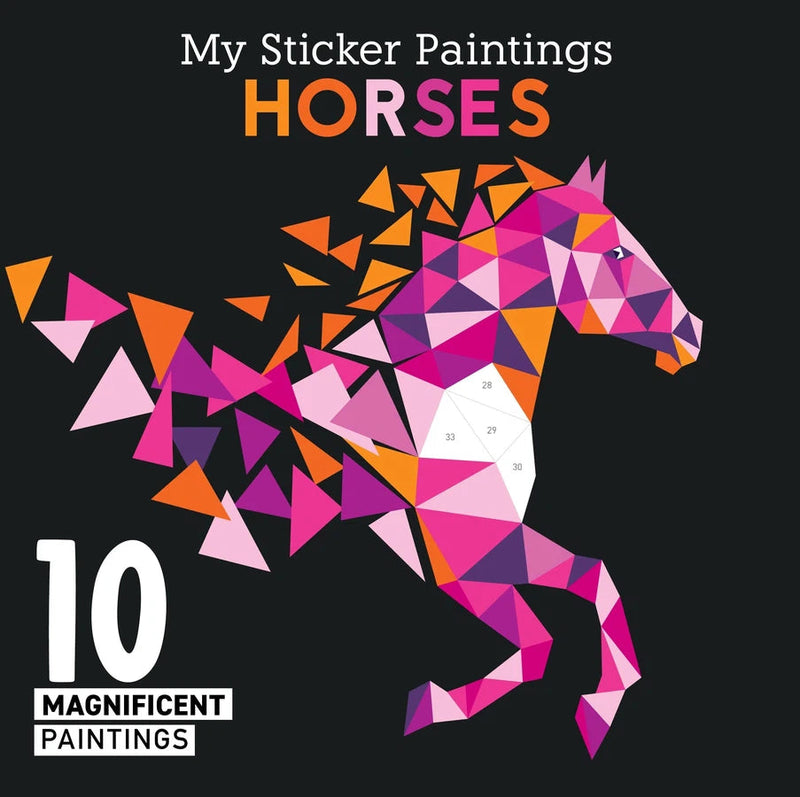 My Sticker Paintings: Horses-Children’s interactive & activity books & packs-買書書 BuyBookBook